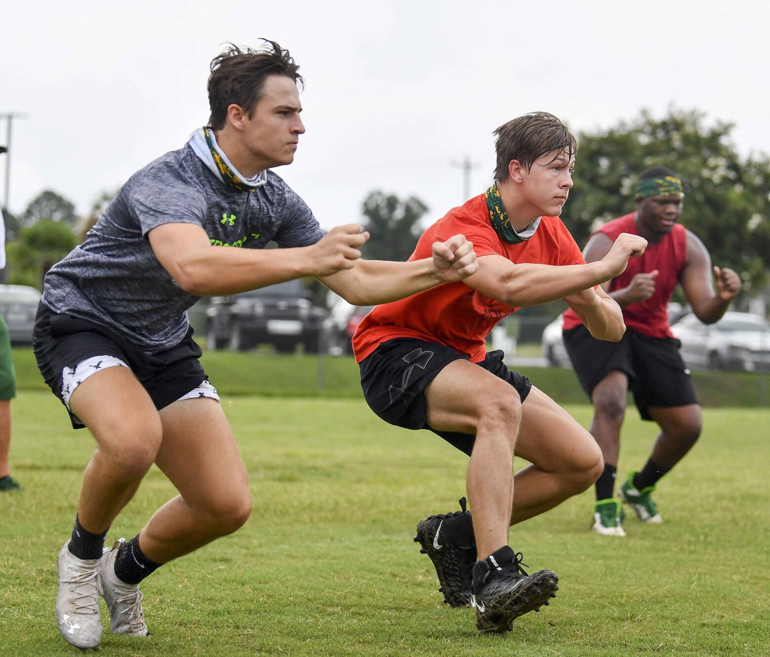 West Florence High School football practice